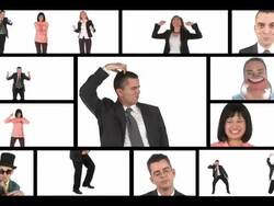HD MONTAGE: Bizarre Business People Stock Footage