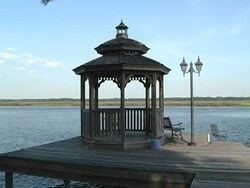 the gazebo Stock Footage