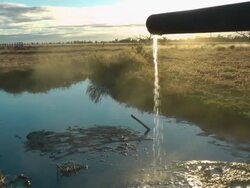 Hot artesian bore Stock Footage