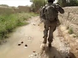 CLEAN: US and Afghan soldiers in firefight in Arghandab News Clip