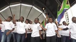 CLEAN : 30,000 flock to beatification ceremony of South African teacher News Clip