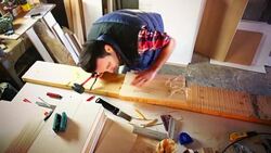 Wood carving. Stock Footage