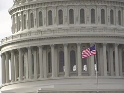 The United States Capital Building in Washington DC Stock Footage