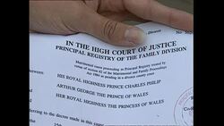 Prince & Princess of Wales' Divorce Papers News Clip