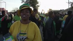 Women from African National Congress sing and pray for Nelson Mandela News Clip