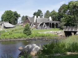 HD video Saugus River and Iron Works Massachusetts Stock Footage