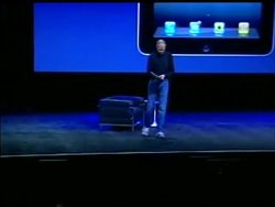 Apple CEO Steve Jobs introduced the iPad as the company''s "latest creation," saying the tablet-style device is more intimate than laptop. News Clip