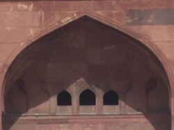 MS TD Entrance of Red Fort / New Delhi, Delhi, India Stock Footage