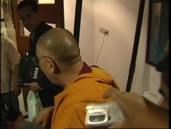 Dalai Lama in New Delhi, Tibetan exiles protest at UN office in Srinagar News Clip