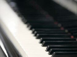 Pianist composing music Stock Footage