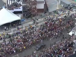 Pope Francis Celebrates Mass On Copacabana Beach Stock Footage