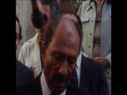 CUTS 11/11/80 PRESIDENT SADAT MEETS SHIMON PERES IN CAIRO TO DISCUSS THE PEACE TALKS News Clip