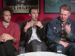 INTERVIEW - Edwyn Collins, Edward Lovelace, James Hall on how they approach the film at 'The Possibilities Are Endless' Interviews Stock Footage