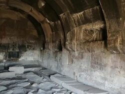 Selim Caravanserai, interior view of the building Stock Footage