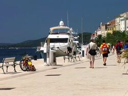 HD: Seaside Promenade Stock Footage