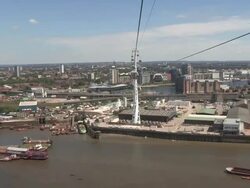 Emirates AIr-Line, Olympic London General Views on July 21, 2012 in London, England (Footage by Getty Images) Stock Footage