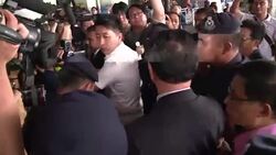 CLEAN : Expelled N.Korean ambassador arrives at Kuala Lumpur airport (2) News Clip