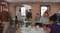 CS Busy startup company office Stock Footage