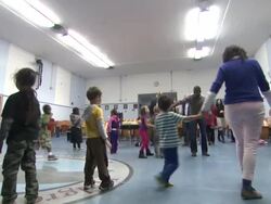 Atmosphere at Tommy Hilfiger Visits Tommy Hilfiger/PS Arts Education Program Stock Footage