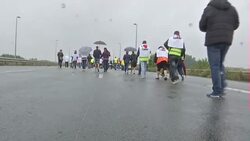 Protest convoy against Calais Jungle camp News Clip