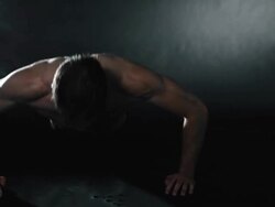 Push Up Man Stock Footage