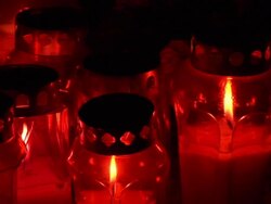 HD: Graveyard at night Stock Footage