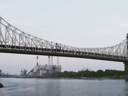 WS PAN View of to Queensborough Bridge / New York, United States Stock Footage
