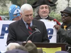 "Continuing Revolution Rally" Tea Party Stock Footage