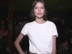 Model Sarah Ann Macklin Stock Footage