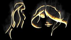 woman silhouette 2 Stock Footage