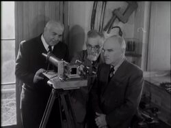 FILM EXECUTIVES MEET 3-D PROFESSOR News Clip