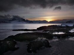 Arctic Sunset Stock Footage