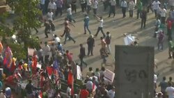 Scuffles between protesters from opposing groups in Tahrir Square Instructional Video