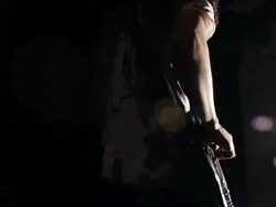 MS TS Shot of Young man playing bass guitar / Shinjuku, Tokyo, Japan Stock Footage