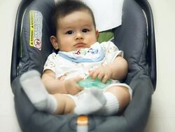 Baby Car Seat Stock Footage