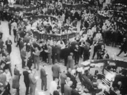 Stock trading on the NYSE floor Stock Footage