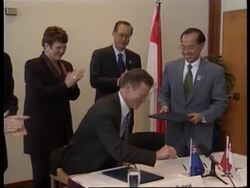 NEW ZEALAND: APEC -  TRADE AGREEMENT WITH SINGAPORE News Clip