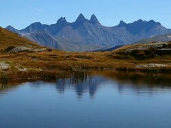 Lac Guichard, Col de la Croix du Fer - Alps Stock Footage