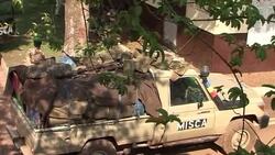 CLEAN : Chad soldiers withdraw from the Centrafrican capital Bangui News Clip