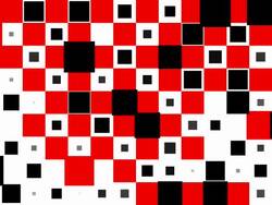 CHESSBOARD PATTERN : squares, chaotic progress, finally erased - (TRANSITION) Stock Footage