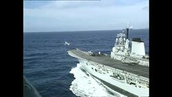 HMS Invincible Aircraft Carrier Stockshots News Clip