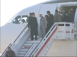 Gadhafi arrives in Madrid for official visit News Clip
