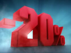 Percentage animation. -10% -20% -30% -40% -50% Stock Footage
