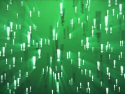 Exclamation Mark Green Stock Footage