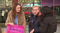 CLEAN : Doctors strike causes disruption at UK hospitals News Clip