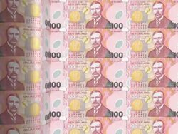 New Zealand dollar printing - animation Stock Footage