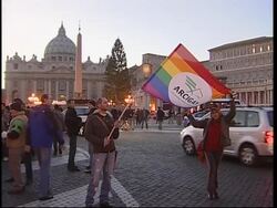 Protest over church stance on homosexuality News Clip