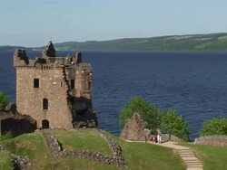 Urquhart Castle Stock Footage