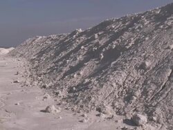 MS PAN Shot of Gypsum quarry / Agua Amarga, Andalusia, Spain Stock Footage