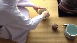 Traditional tea ceremony 'sado' 5 bulk 3/4 -4K- Stock Footage
